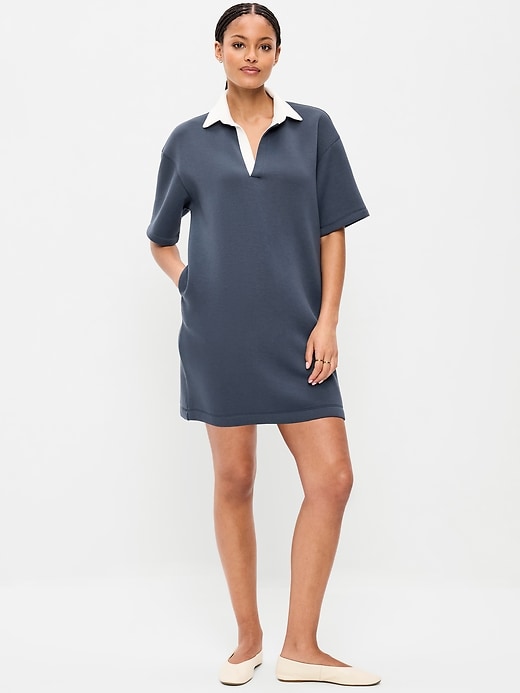 Image number 1 showing, Bounce Fleece Short-Sleeve Polo Dress