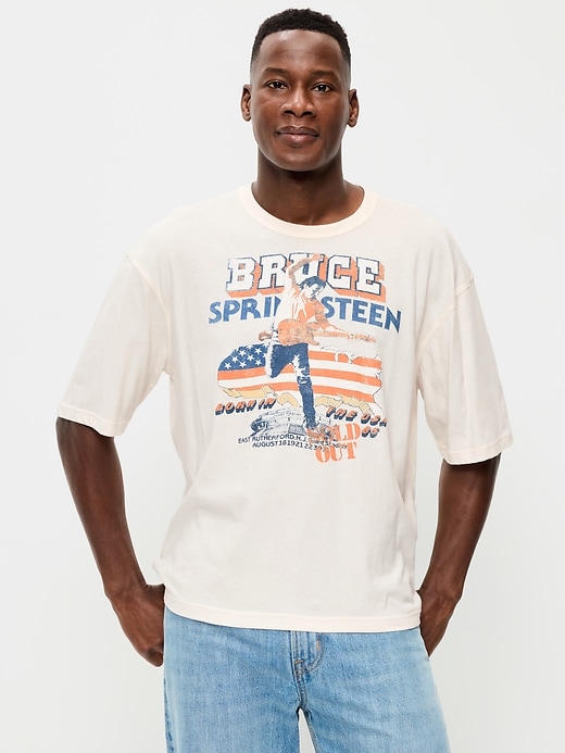 Image number 1 showing, Bruce Springsteen™ Cropped Graphic T-Shirt