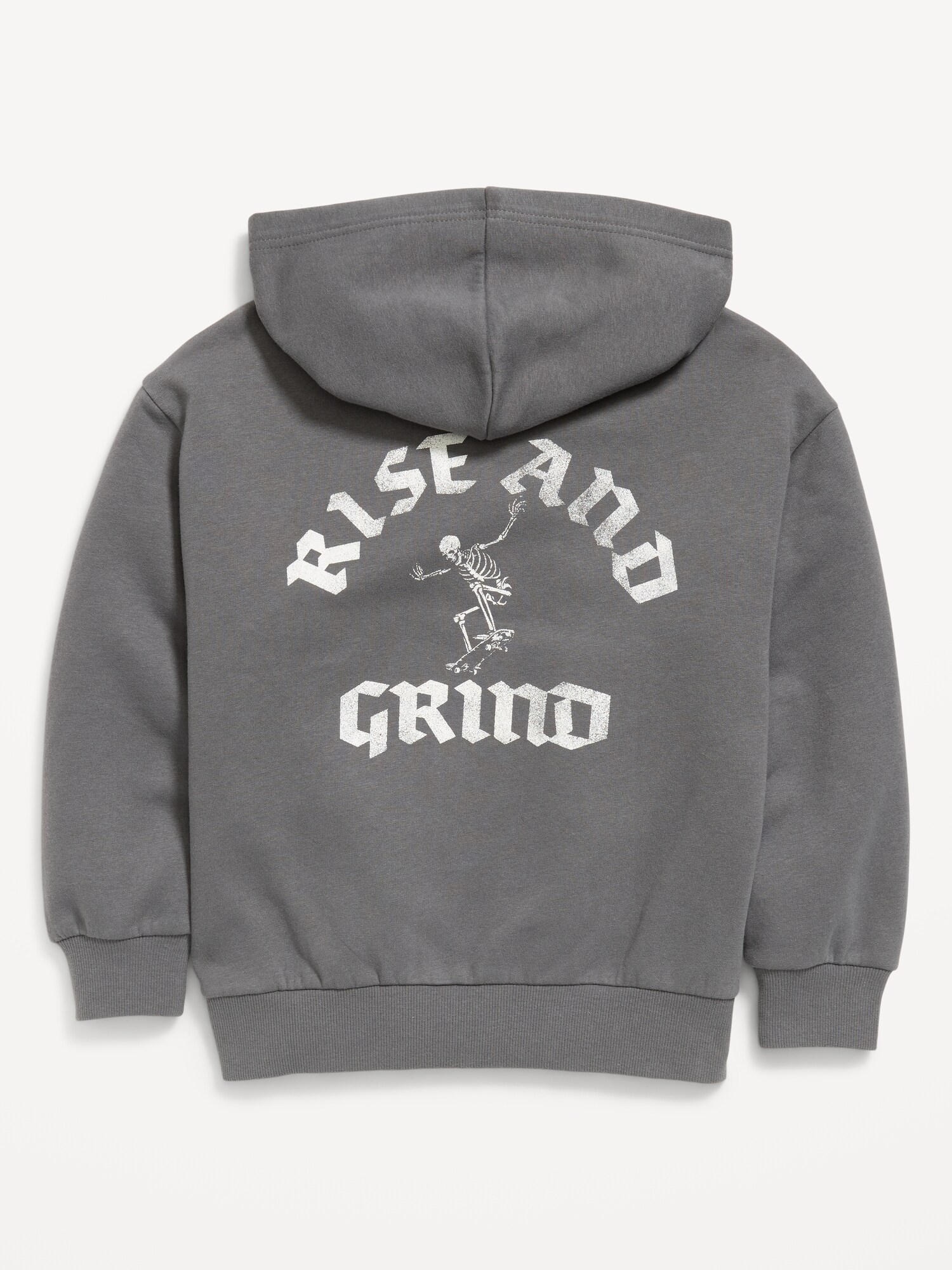 Oversized Graphic Zip Hoodie for Boys