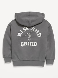 Image number 2 showing, Oversized Graphic Zip Hoodie for Boys