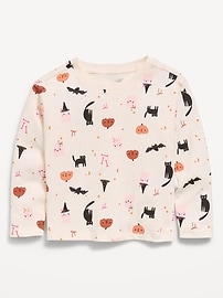 Image number 1 showing, Printed Long-Sleeve T-Shirt for Toddler Girls