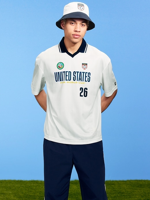 Image number 1 showing, FIFA World Cup 26™ USA Lifestyle Collared Jersey T-Shirt for Men