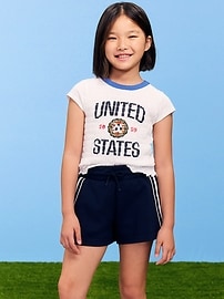 Image number 1 showing, FIFA World Cup 26™ USA Smocked Graphic T-Shirt for Girls