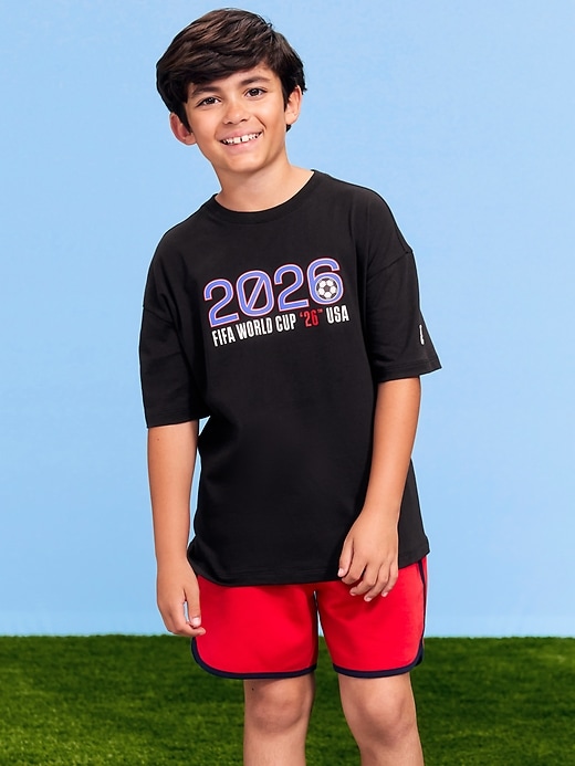 Image number 1 showing, FIFA World Cup 26™ FIFA Oversized Graphic T-Shirt for Kids