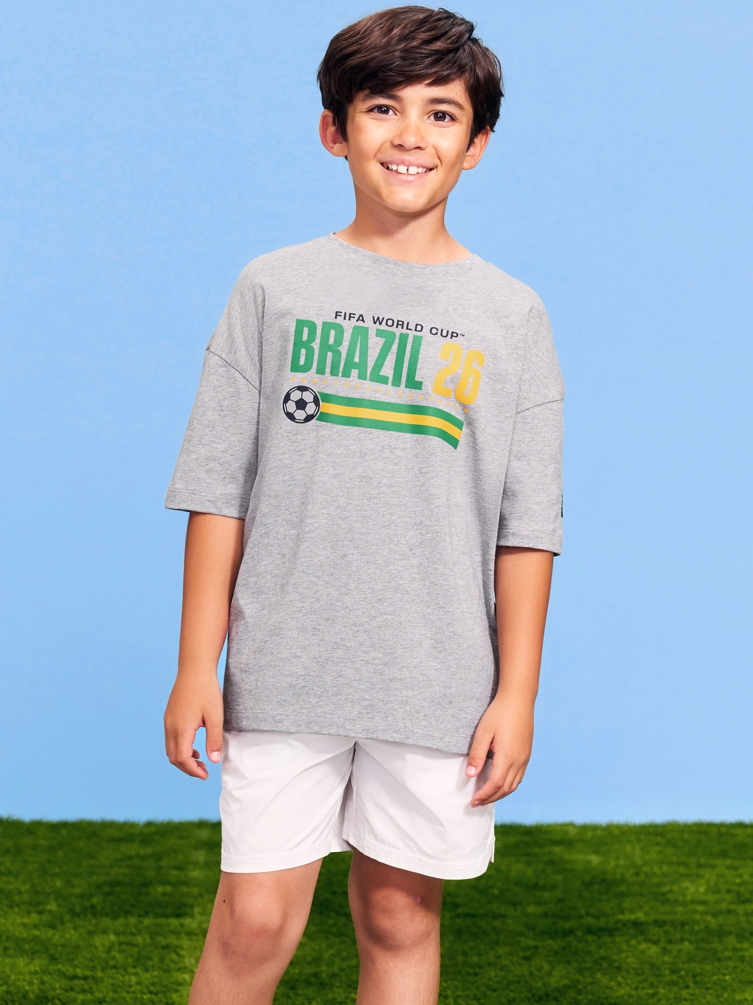 FIFA World Cup 26™ Brazil Oversized Graphic T-Shirt for Boys