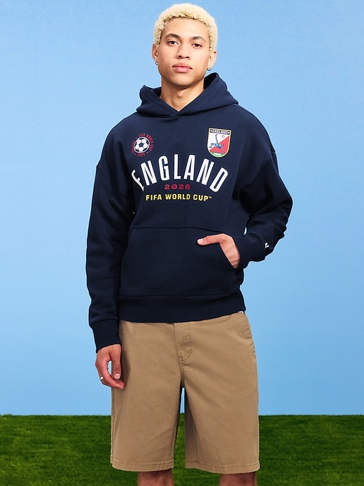 Image number 1 showing, FIFA World Cup 26™ England Oversized Pullover Hoodie for Men