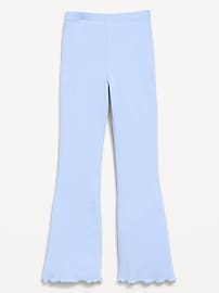 Image number 1 showing, High-Waisted Ribbed Flared Leggings for Girls