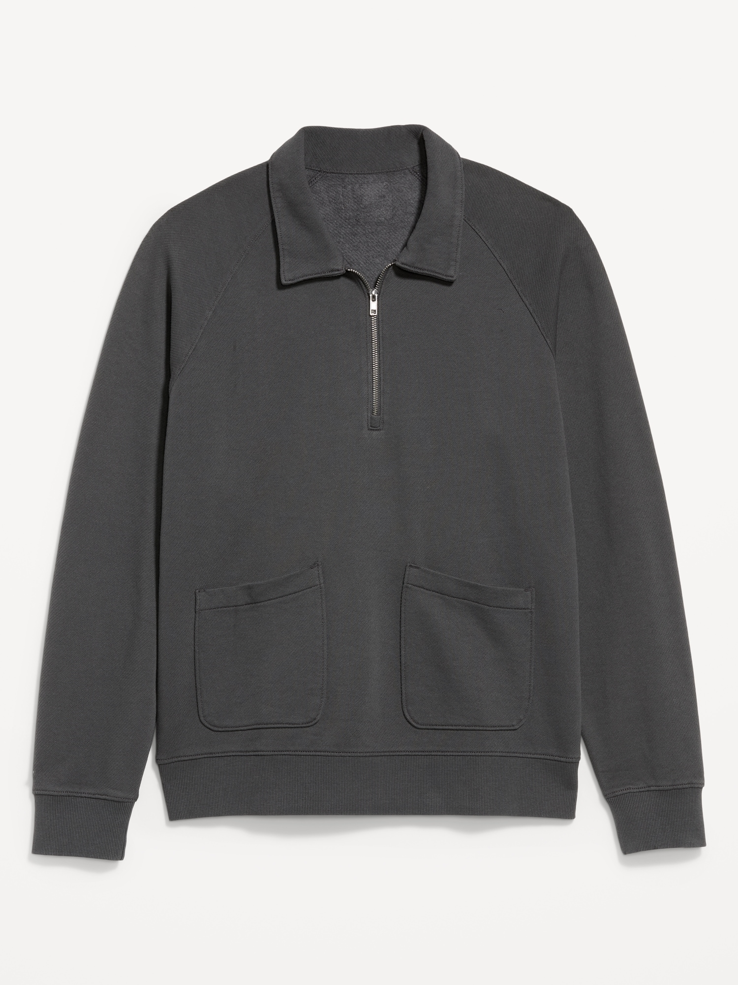 Collared Fleece Chore Pullover