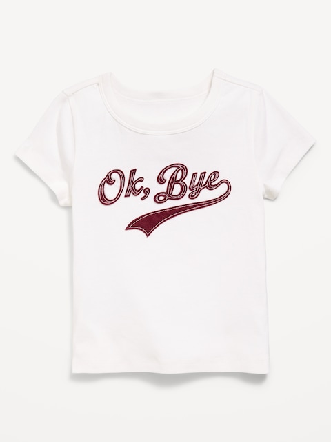 Fitted Short-Sleeve T-Shirt for Girls