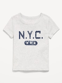 Image number 1 showing, Fitted Short-Sleeve T-Shirt for Girls