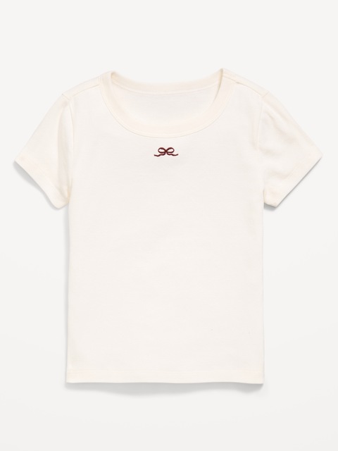 Fitted Short-Sleeve T-Shirt for Girls