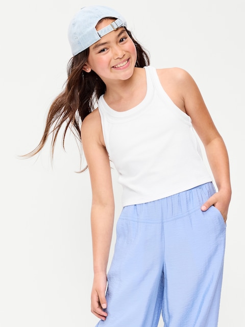 2-In-1 Ribbed Tank Top for Girls