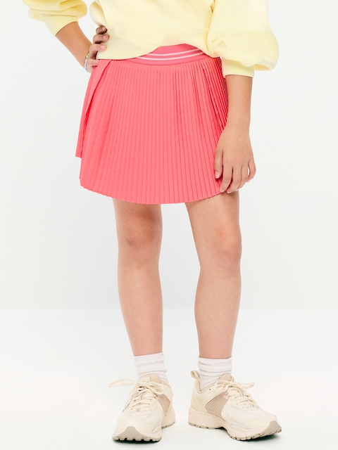 High-Waisted Micro-Pleated Skort for Girls