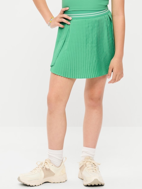 High-Waisted Micro-Pleated Skort for Girls
