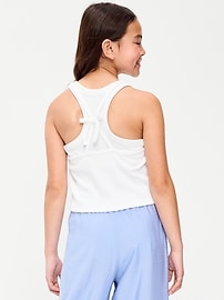 Image number 2 showing, 2-In-1 Ribbed Tank Top for Girls