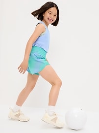 Image number 3 showing, High-Waisted Dolphin-Hem Run Shorts for Girls