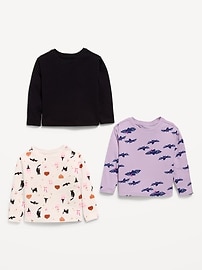 Image number 2 showing, Long-Sleeve T-Shirt 3-Pack for Toddler Girls