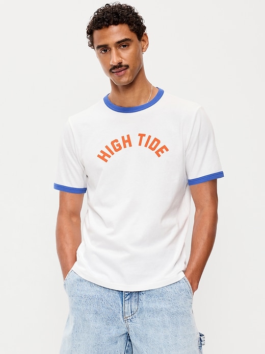 Image number 1 showing, Graphic Ringer T-Shirt