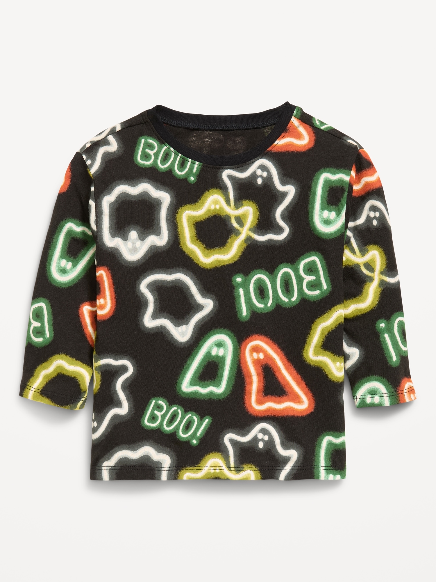 Printed Long-Sleeve Unisex T-Shirt for Toddler