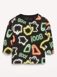 Image number 1 showing, Printed Long-Sleeve Unisex T-Shirt for Toddler