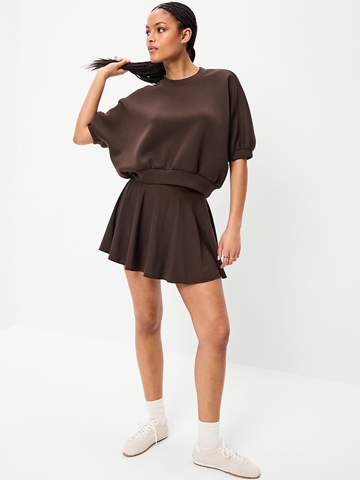 Image number 3 showing, Bounce Fleece Dolman-Sleeve Top