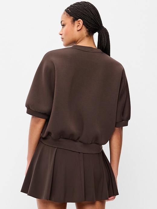 Image number 2 showing, Bounce Fleece Dolman-Sleeve Top