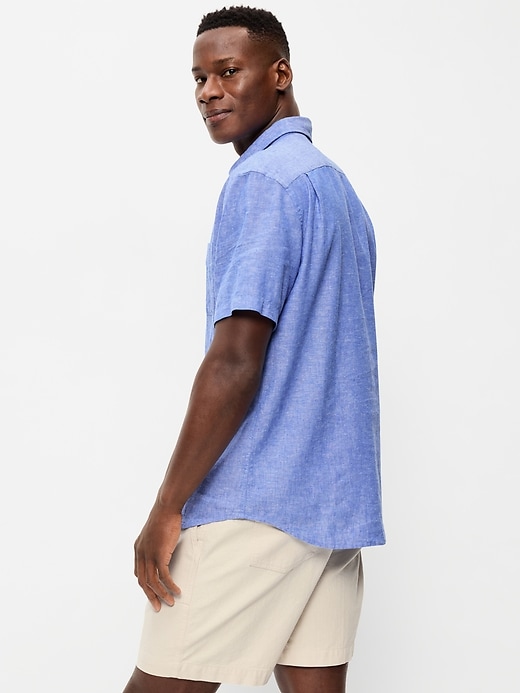 Image number 2 showing, Classic Fit Everyday Linen-Blend Shirt