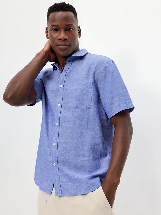 Image number 3 showing, Classic Fit Everyday Linen-Blend Shirt