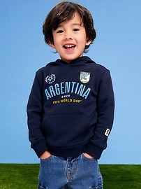 Image number 1 showing, FIFA World Cup 26™ Argentina Oversized Pullover Hoodie for Toddler Boys