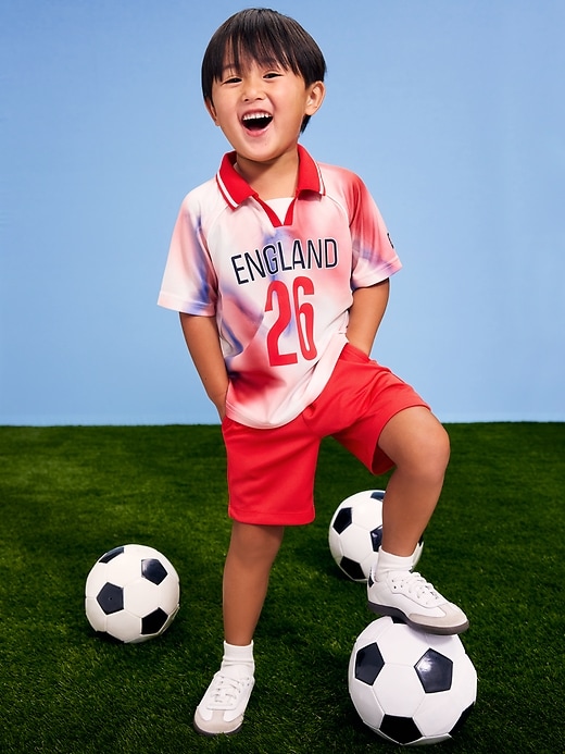 Image number 1 showing, FIFA World Cup 26™ England Unisex Lifestyle Collared Jersey T-Shirt for Toddler