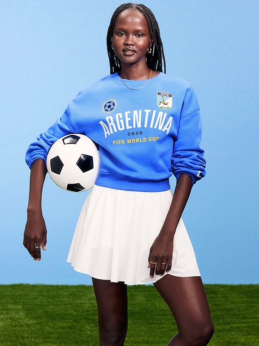 Image number 1 showing, FIFA World Cup 26™ Argentina Oversized Graphic Sweatshirt for Women