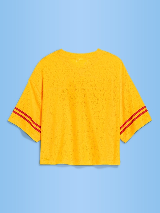 Image number 2 showing, FIFA World Cup 26™ Colombia Boxy Lace V-Neck T-Shirt for Women