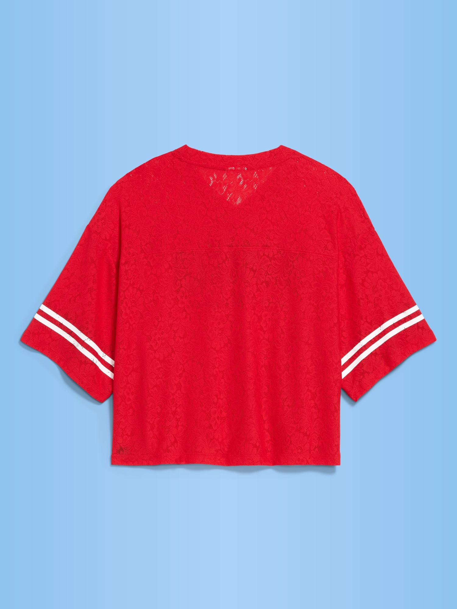 FIFA World Cup 26™ Morocco Boxy Lace V-Neck T-Shirt for Women