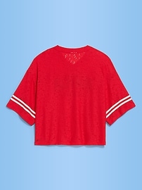 Image number 2 showing, FIFA World Cup 26™ Morocco Boxy Lace V-Neck T-Shirt for Women