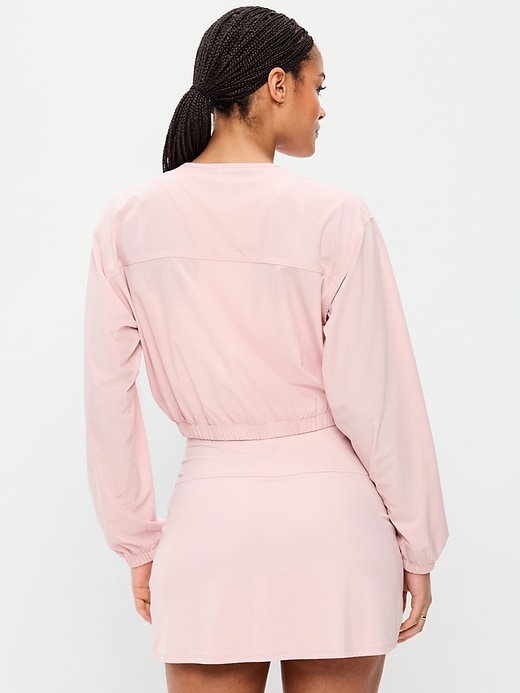 Image number 2 showing, Zip-Front Cropped Tennis Jacket