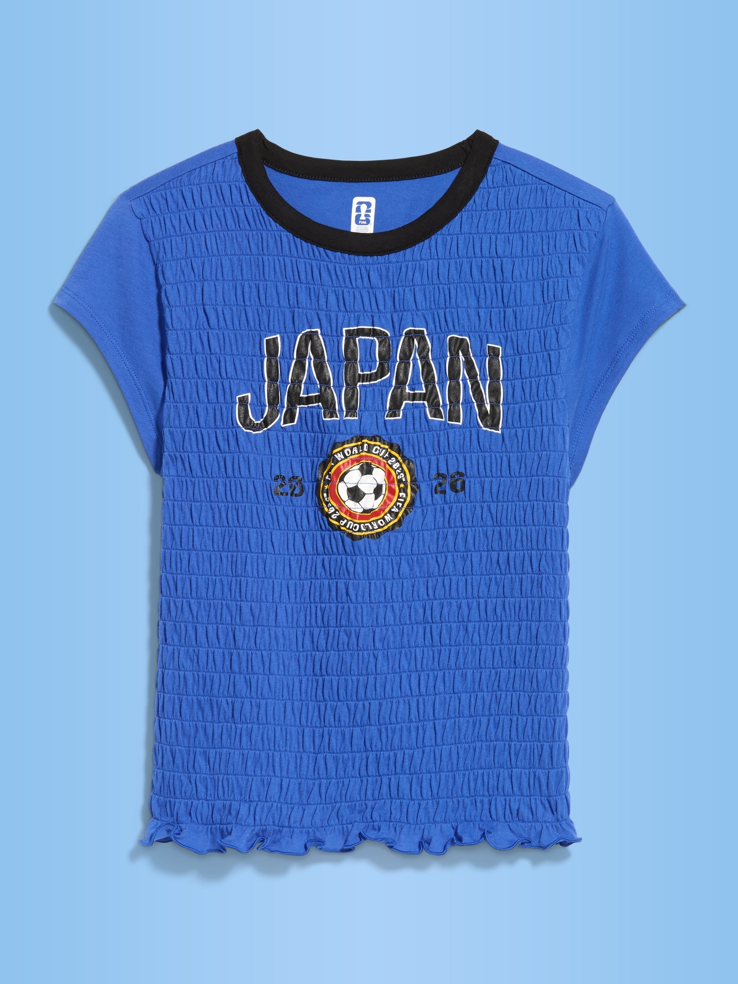 FIFA World Cup 26™ Japan Smocked Graphic T-Shirt for Women