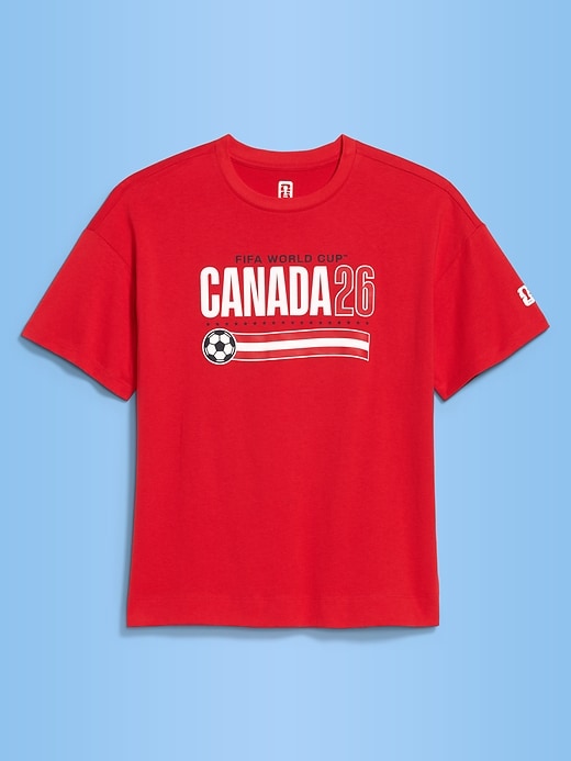 Image number 1 showing, FIFA World Cup 26™ Canada Vintage Crew-Neck T-Shirt for Women