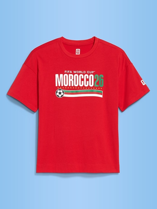 Image number 1 showing, FIFA World Cup 26™ Morocco Vintage Crew-Neck T-Shirt for Women