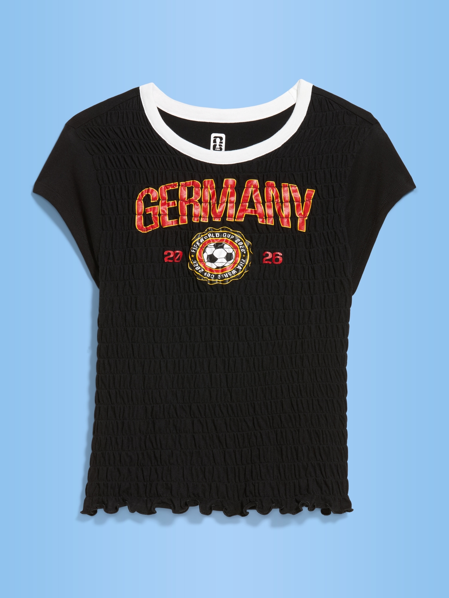 FIFA World Cup 26™ Germany Smocked Graphic T-Shirt for Women