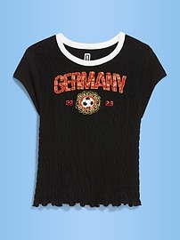 Image number 1 showing, FIFA World Cup 26™ Germany Smocked Graphic T-Shirt for Women