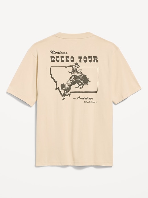 Image number 5 showing, Loose Heavyweight Graphic T-Shirt