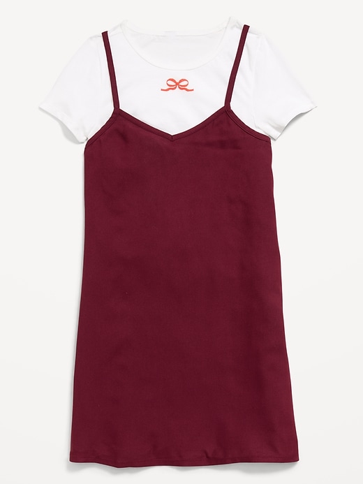 Image number 3 showing, Short-Sleeve Graphic T-Shirt and Dress Set for Girls