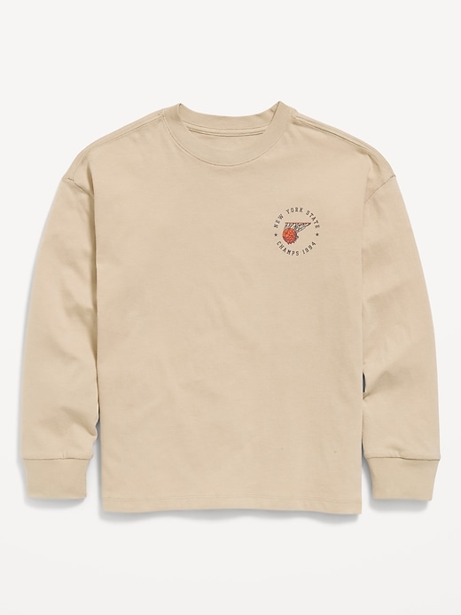 Image number 1 showing, Oversized Long-Sleeve Graphic T-Shirt for Boys