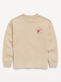 Image number 1 showing, Oversized Long-Sleeve Graphic T-Shirt for Boys