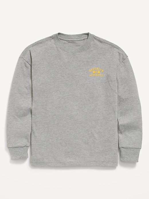 Image number 1 showing, Oversized Long-Sleeve Graphic T-Shirt for Boys