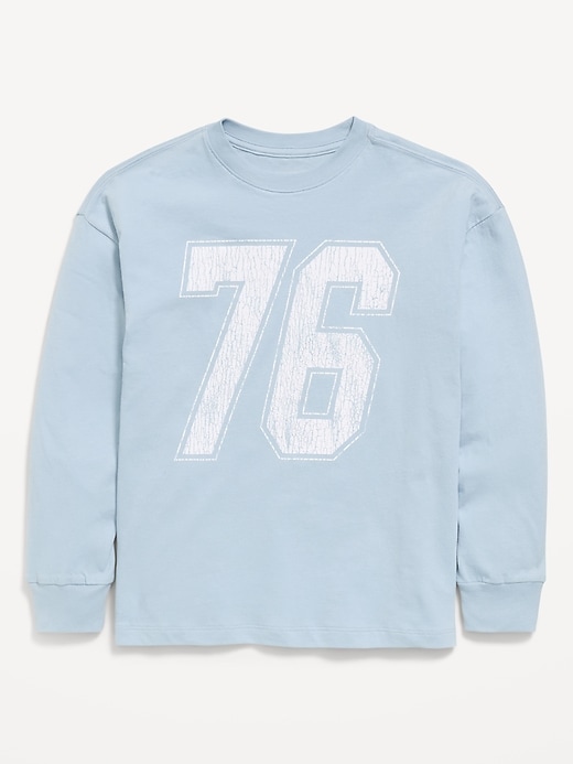 Image number 1 showing, Oversized Long-Sleeve Graphic T-Shirt for Boys