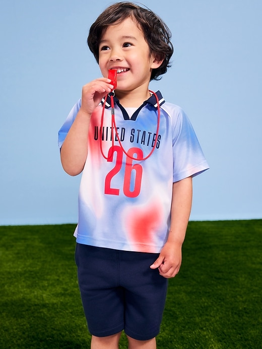 Image number 1 showing, FIFA World Cup 26™ USA Unisex Lifestyle Collared Jersey T-Shirt for Toddler