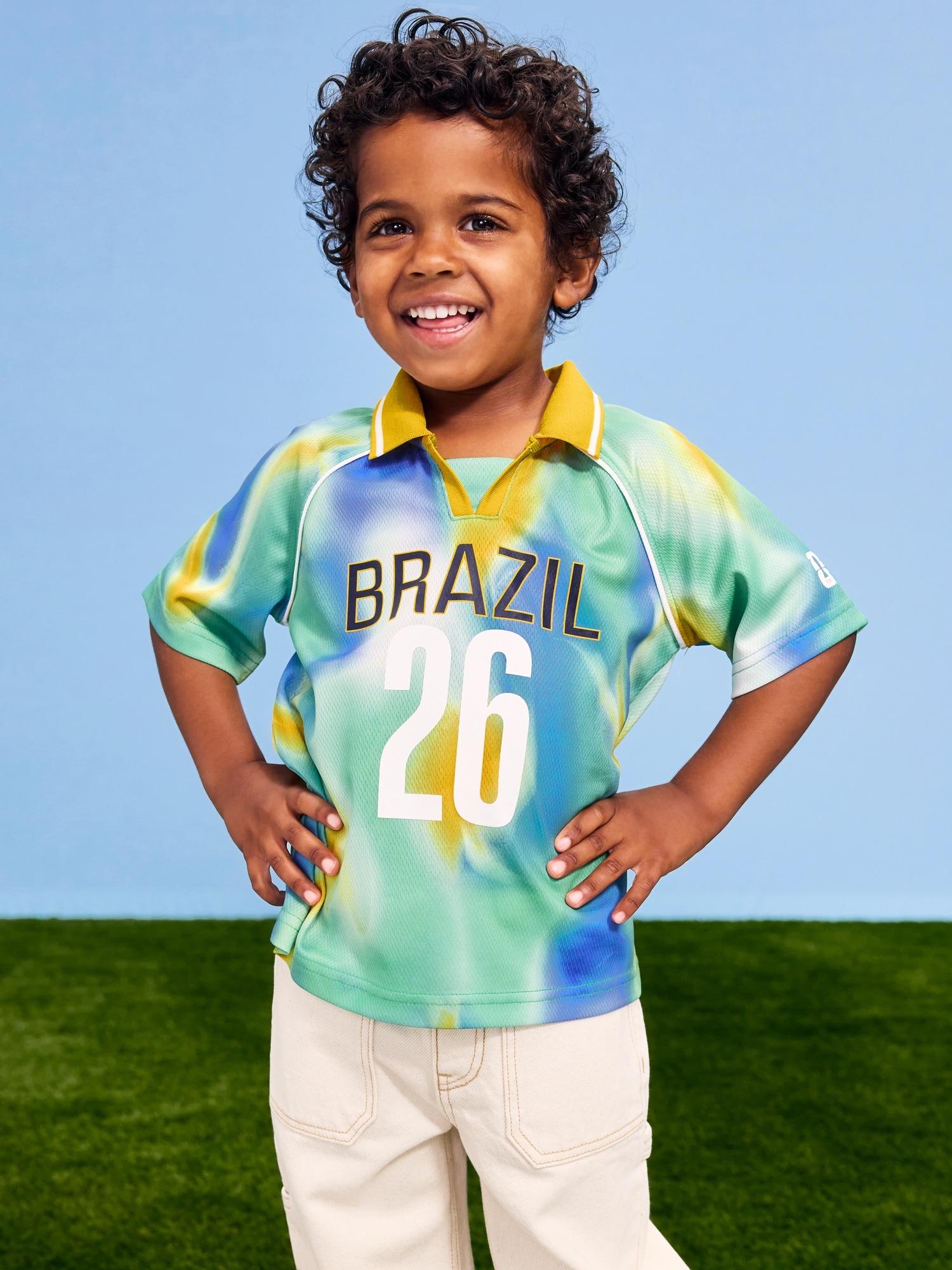 FIFA World Cup 26™ Brazil Unisex Lifestyle Collared Jersey T-Shirt for Toddler