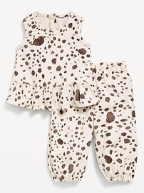 Image number 1 showing, Printed Sleeveless Top and Pants Set for Baby