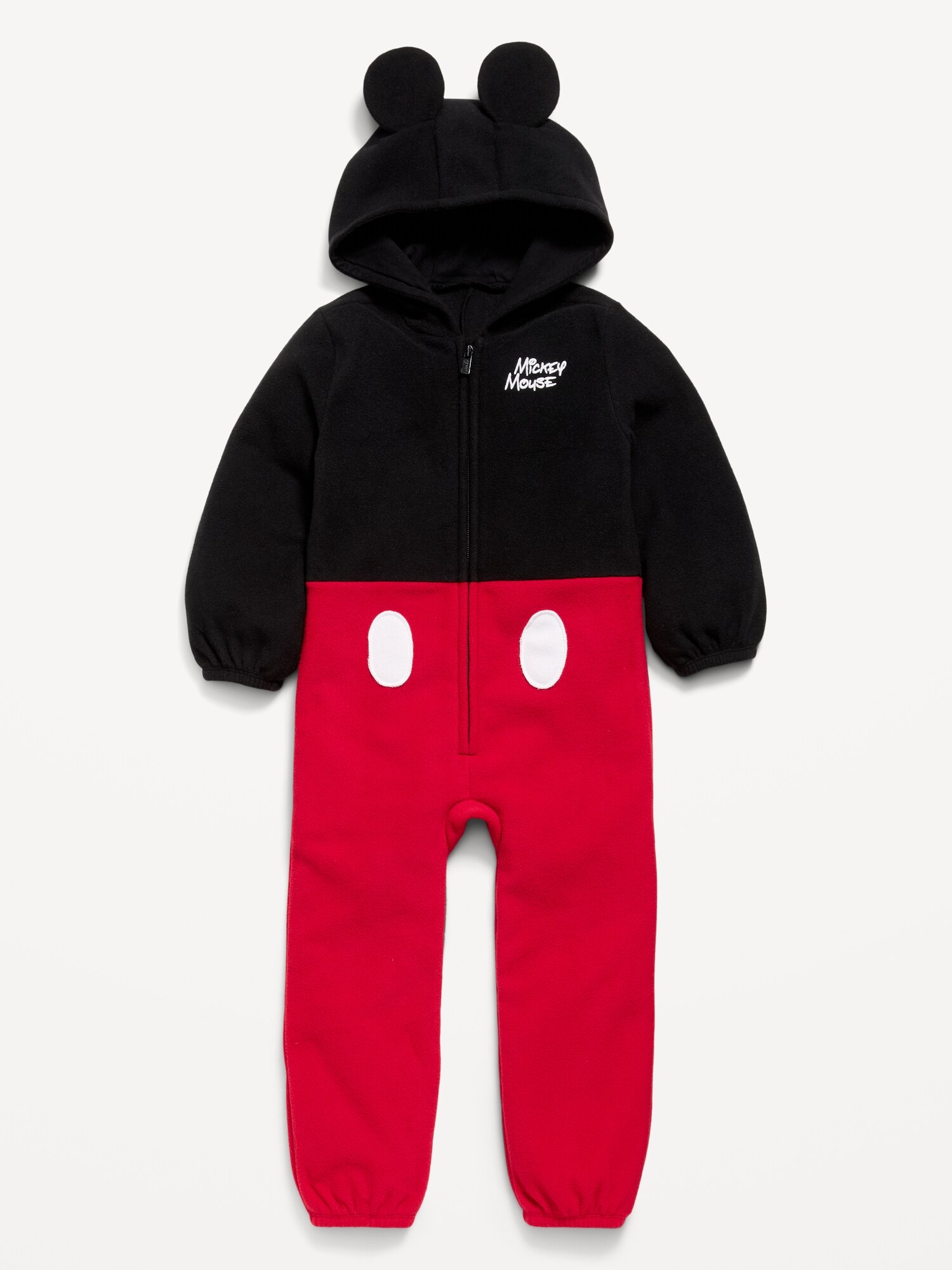Детский флисовый комбинезон Old Navy Disney Mickey Mouse с капюшоном для малышей — фото 2